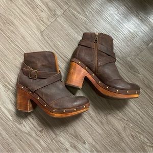 Kork-Ease RAZZOLI platform clog studded ankle boot